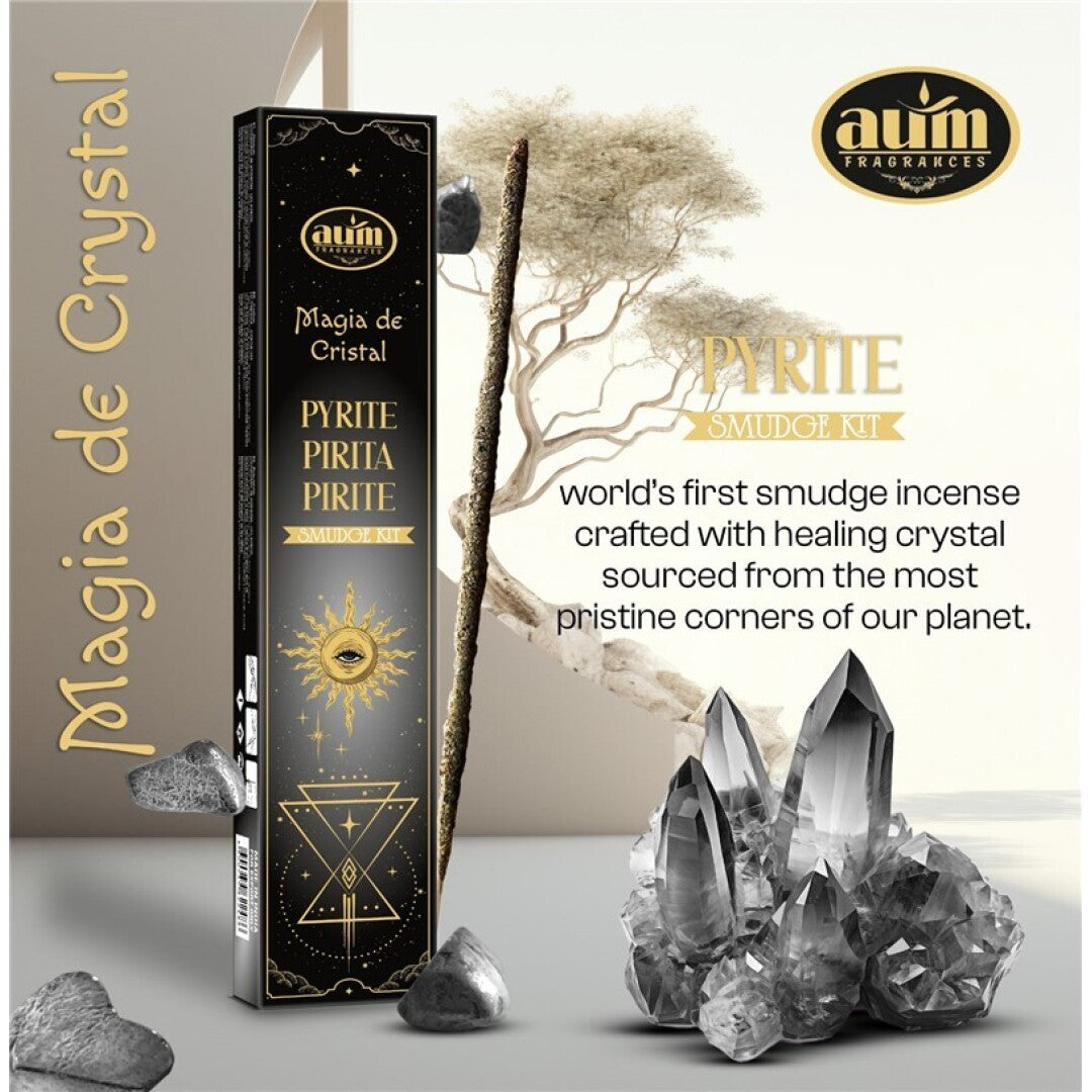 Kadzidła AUM Crystal Magic 20 g z pirytem